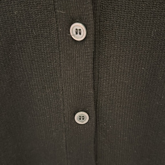 Serenette black button up knit dress with collar. Size 8. NWOT - Picture 3 of 4